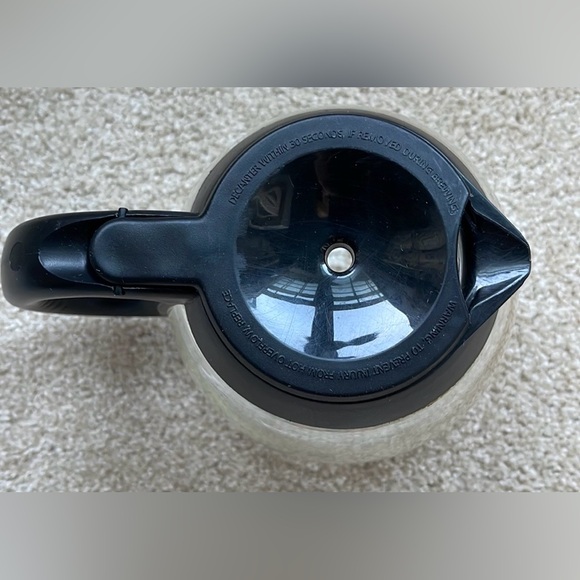 Mr. Coffee 12 Cup Replacement Glass Carafe Black Lid & handle VGC - Picture 4 of 5
